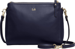 Lo & Sons The Pearl - Premium Crossbody Bag Made with Genuine Real Nappa Leather, Versatile Small Shoulder Bag for Women Deep Navy / Gold / Camel