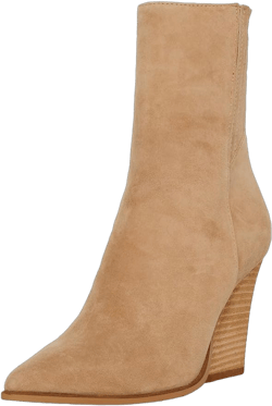 Steve Madden Women's Rickki Ankle Boot 9.5 Tan Suede
