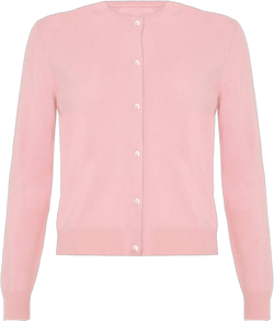 Womens Cashmere Cardigan X-Large Baby Pink