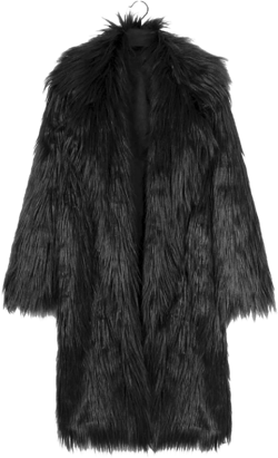 Faux Fur Fashion Women's Long Full Length Winter Warm Coat Fur Sweater Jacket Overcoat Hooded Outerwear