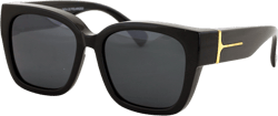 V.W.E. Womens Polarized Fit Over Glasses Sunglasses - Large Oversized Fashion Fitover