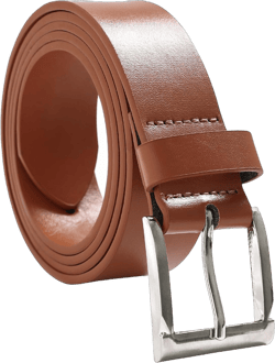 Rosyline Leather Dress Belt For Men With Single Prong Buckle Brown 37"-43"Waist