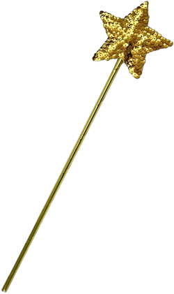Women's Star Wand One Size Gold