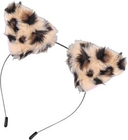 FOMIYES Hair Hoop Fox Ear Plush Headband Animal Ear Headband Cat Ears Costume Faux Fur Ears Headband Fox Ear Hairhoop Cat Ears Headpiece Cat Ears Headband Halloween Cat Ears Women's Hairy Leopard Print