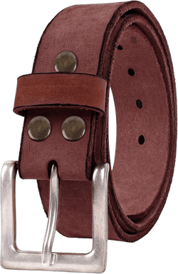 NPET Mens Leather Belt Full Grain Vintage Distressed Style Snap on Strap 1 1/2" Wide with Buckle Coffee With Vintage Silver Buckle 36 for 34" waist