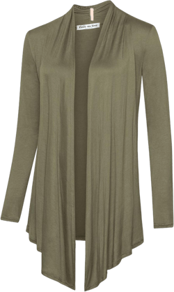 Free to Live 3 Pack Long Sleeve Cardigan for Women Open Front Dressy Casual Fall Draped Lightweight Sweaters Cover Up Shrugs