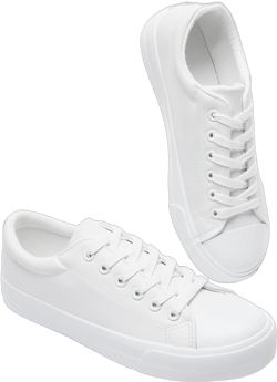 FRACORA Womens White Synthetic Leather Sneakers,Low Top White Shoes,Casual Tennis Shoes 10 White