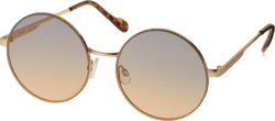 Jessica Simpson Women's J6222 Vintage Metal Round Sunglasses with Uv400 Protection. Glam Gifts for Her, 56 Mm Gold & Tortoise 56 Millimeters