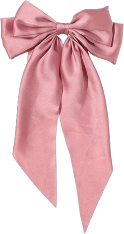 ZAZYULZ Summer Accessories Women Fashion Ribbon Hairclip Vintage Satin Bow Bowknot Hairpin Hair Clip(Pink,One Size)