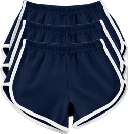 Women's Athletic Shorts High Waisted Jogger Sweat Short Casual Loose Running Workout Gym Quick Dry Yoga Pants 3PC 3X-Large 25-navy