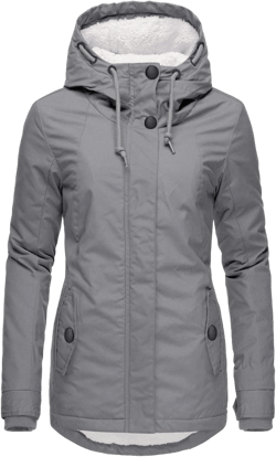 Women Winter Coats Warm Puffer Jacket Thicken Solid Insulated Outwear Coat Fleece Lined Parka Jacket with Hood XX-Large Gray