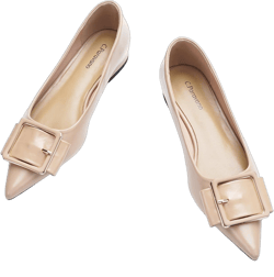 C.Paravano Flat Shoes | Leather Flats for Women | Pointed Toe Flats | Women Flat Shoes | Ballet for Women Shoes | Work Flats for Women 11 Beige