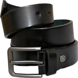 Men's Genuine Leather Belts, Work Casual Dress Jeans Men Belt with Metal Buckle 1.5" in Gift Box Size 32 to 54 (black, 50)