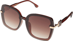 Jessica Simpson Womens100% Uv Protection J6112 Oversized Women's Square Sunglasses With 100% Uv Protection. Glam Gifts for Her, 64 Mm Brown