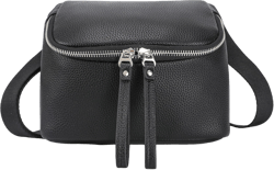 Haytijoe Bum Bag Plus Size Fanny Pack for Women Fashion Waist Pack Travel Crossbody Bags Belt Bag(New Black) PU Leather Black