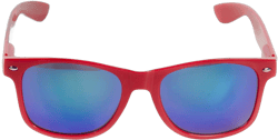 Goson Designer Fashion Sunglasses For Men Women - UV400 Retro Sun Glasses .Red Color Mirror 52 Millimeters