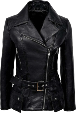 USC Bravado Black Biker Classic Vintage Leather Jacket For Women| Women's Zipper Front Casual Motorcycle Outerwear Jacket