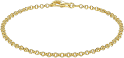 14K Gold Bracelets for Women Non-tarnished Brilliance Gold Chain Bracelet Love Bracelets Double Hoop Interlaced Women’s Gold Bracelet 6.5/7/7.5/8/9 in