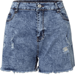 Jean Shorts for Women Summer Comfy High Waisted Stretchy Ripped Denim Shorts Casual Loose Soft Frayed Hem Medium A005-blue
