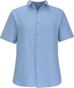 Green Linen Shirt Men Short Sleeve Casual Untucked Dress Shirts Modern Fit Comfy Blouse Summer Beach Wedding Shirts 4X-Large Light Blue