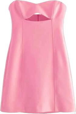 SanLIJIAN Women's Off Shoulder Cocktail Party Dress Corset Mini Bodycon Dress Backless Short Summer Prom Dresses Pink 4