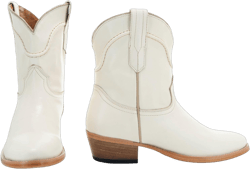 Soto Boots Leather Womens Western Ankle Booties M1002 12 White