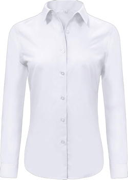 Ruisin Super Soft Wrinkle Free Button Down Shirts for Women Solid Short/Long Sleeve Striped Formal Work Dress Blouses Tops 3X-Large 47_long Sleeve_white