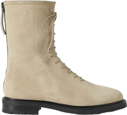 FOWT Women Classic Round Toe Low Chunky Heel Platform Ankle Boots Solid Color Suede Front Lace Up Back Zipper Short Booties Autumn Unisex Shoes for School Outdoor Career 4-16 US Size 11 Beige