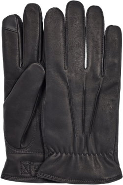 GLOVES MEN'S 3 POINT LEATHER BLACK #69687