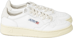 Dallas Low White Leather Nubuck Sneakers Mens