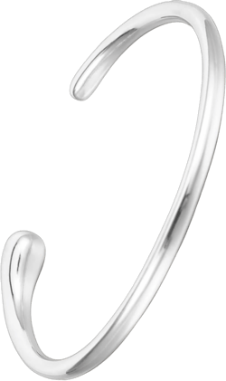 MILAKOO Irregular Bangle Bracelet for Women Stainless Steel Minimalist Statement Jewelry Teardrop Cuff A1: Silver internal diameter: 6.5 cm