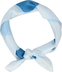 Anna-Kaci Silk Feeling Hair Scarf Small Square Satin Head Scarf Neckerchief Women 23 Inches- One Size Fits Most, Blue