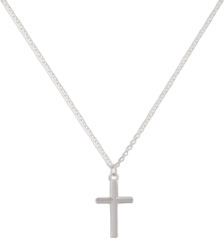 Befettly Tiny Cross Necklace, Women 14k Gold Filled Polished Faith Necklace Dainty Circle Pendant Necklace Crucifix Cute Heart Necklace "Silver Cross