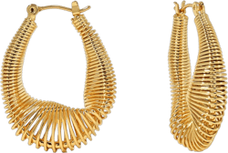 Gold Hoop Earrings For Women 14K Gold Plated Braided Filigree Chunky Hoop Earrings For Women Hypoallergenic Dangle Earrings Trendy Jewelry gold 01