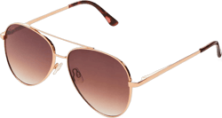 Martha Stewart Women Protective Metal Aviator Pilot Sunglasses Ms115 Metal Uv400 Protective Aviator Pilot Sunglasses - Timeless Gifts for Her, 57mm Gold and Tortoise