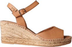 Toni Pons Women's Sia-p Espadrille Wedge Sandal 5 Tan Leather