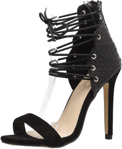 Ladies Sandals Women High Heels Sandals Sexy Fish Mouth Cross Strap High Heel Sandals Party Ladies Sandals Summer Peep Toe High Heel Sandals,Black,39