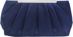 Tanpell Pleated Satin Evening Handbag Women Formal Clutch with Detachable Chain for Wedding Cocktail Party