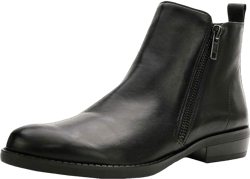 David Tate Womens Cubana Leather Flat Ankle Boots 11 Narrow Black