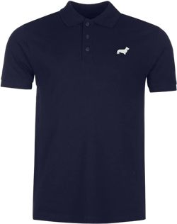 Mens Polo Shirts Corgi Dog Embroidered Short Sleeve Polo Shirt Cotton Tennis Shirts for Men Medium Navy