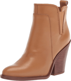 Franco Sarto Women's L-Gamble Ankle Boot 7.5 Camel Tan Leather