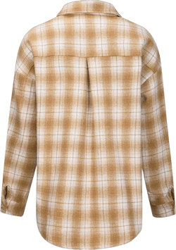 Fall Women Flannel Plaid Shacket Shirt Jacket Loose Plus Size Plaid Coat Casual Long Sleeve Button Down Plaid Coats Yellow XX-Large