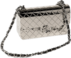 mini metal chain link clutch pattern metal evening clutch silver purse for women