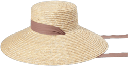 Wide Brim Woven Raffia Sun Hat Trimmed with Ribbon Women Floppy UPF 50 Sun Protection Summer Vacation Beach Straw Hat