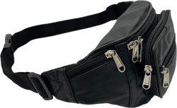 Liberty Leather - Large Fanny Pack with 5 Pouches, Crossbody Bags with Zipper Fasteners, Unisex Waist Bum Hip Bag Featuring Zipper Closure, Large Belt Bag with Secure Fasteners, Cute Fanny Pack