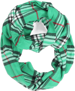 TZ Promise Tartan Plaid Cashmere Feel Classic Soft Luxurious Winter Scarf For Men Women Infinity Plaid Green