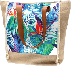 JNF Beach Bags for Women Summer Large Beach Tote Bags Hand Bag Shoulder bag Tote bag with Zipper Tropical Straw Totes