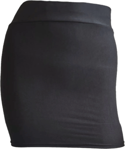 Lovskoo Women's Workout Skirt Basic Stretchy High Waist Pencil Bodycon Short Mini Skirts for Women Black
