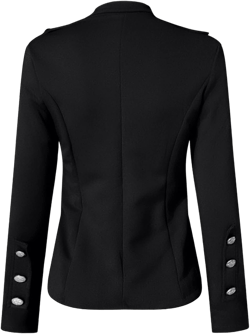 Womens Blazer Dressy Casual Long Sleeve Button Open Front Suit Jackets Business Outfits Work Office Jackets Medium Black