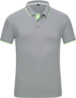 Unisex Polo Shirts Moisture Wicking Quick-Dry Short Sleeve 3 Buttons Solid Golf Shirt Casual Premium Summer Workout Tee Tops 4X-Large Gray